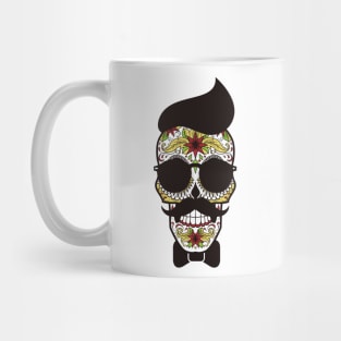 Sugar Skull Hipster Mug